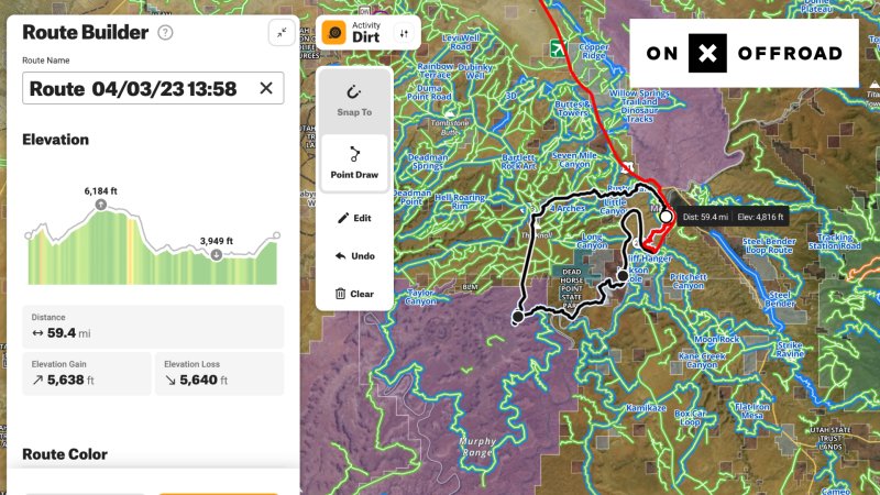 onX Route Builder