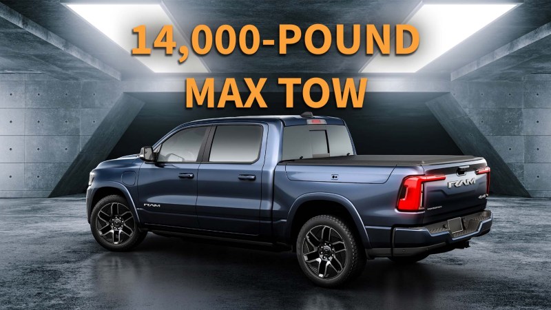 The 2025 Ram 1500 REV’s 14,000-Pound Max Tow Target Is More Impressive Than You Realize