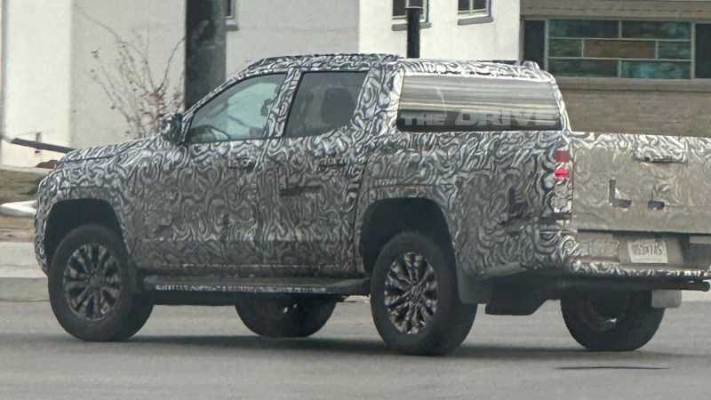 Prototype Mitsubishi Triton pickup truck in Colorado