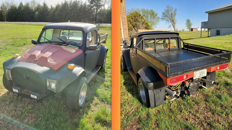 Squash or Save: This Odd-Looking VW Beetle Pickup for Sale Is Something Else