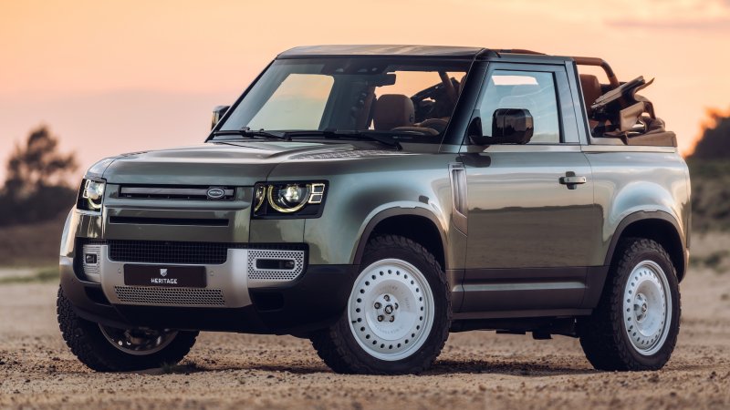 Heritage Customs Valiance Convertible, based on Land Rover Defender 90