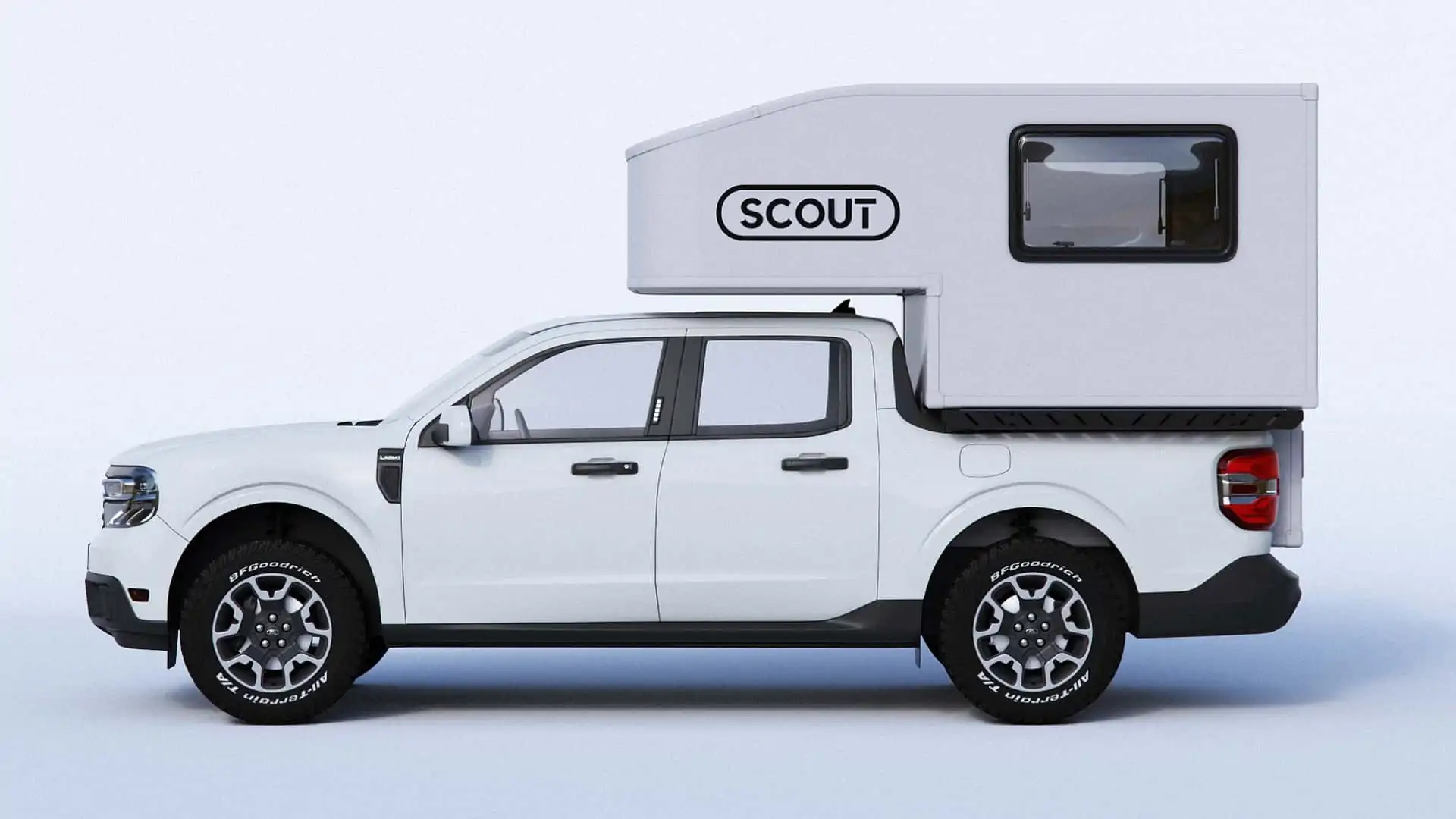 Scout Tuktut camper on a Ford Maverick