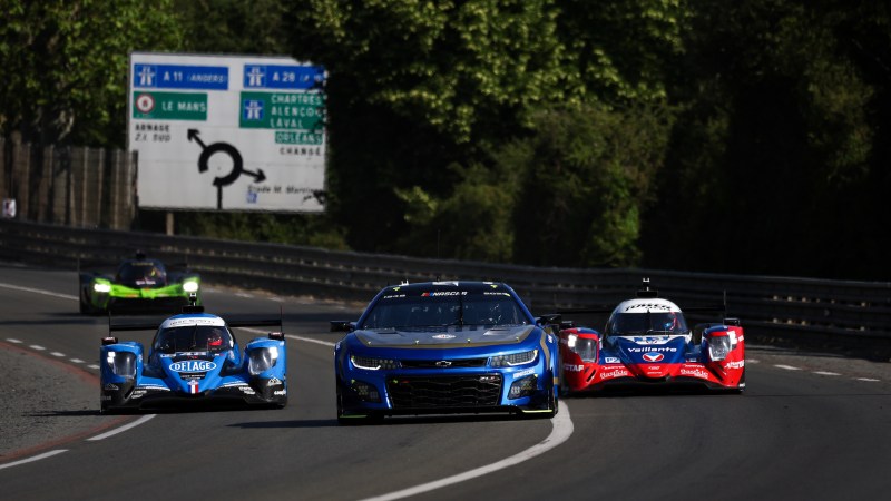 NASCAR Camaro at Le Mans Looks Huge and Hilarious Next to European Rivals