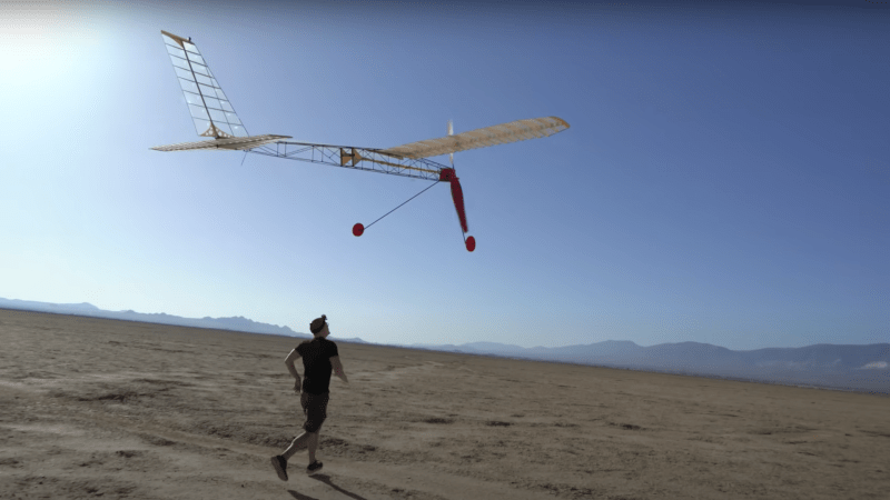 Watch the World’s Largest Rubber Band-Powered Plane Take Flight