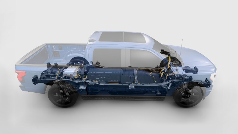 2022 Ford F-150 Lightning cross-section