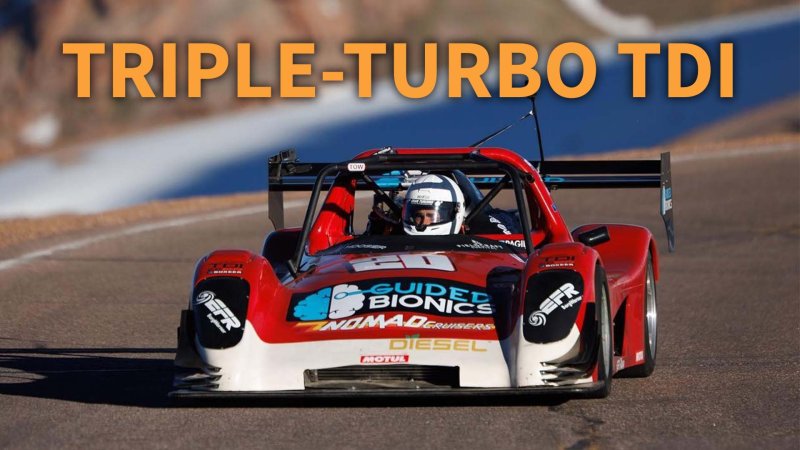 New Pikes Peak Diesel Record-Holder Uses Outrageous Tri-Turbo VW Four-Cylinder