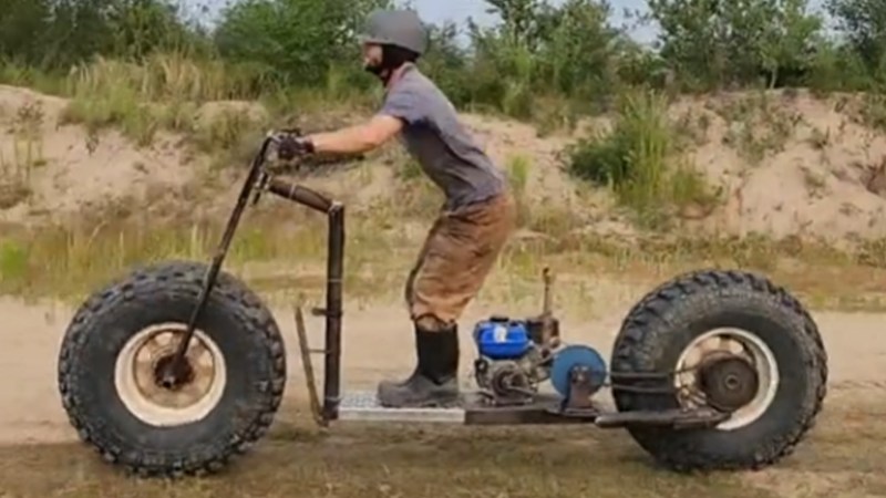 Massive Scooter With 35-inch Boggers Is a Solution to a Problem We Would Like to Have