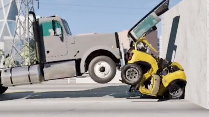 No, Those Viral BeamNG Crash Test Videos Aren’t Realistic