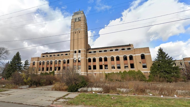 Former AMC HQ in Detroit, now demolished