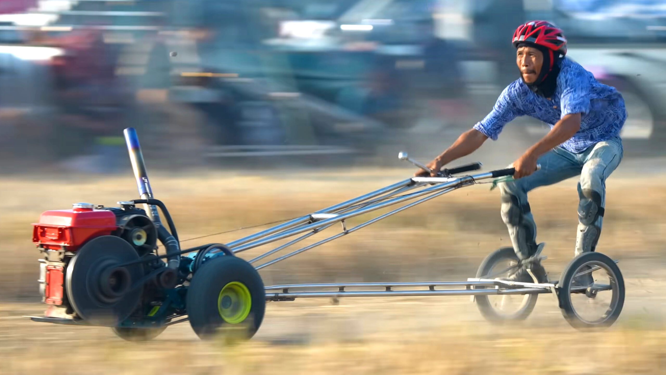 What a Spectacle: Thai Farmers Drag Race Tuned Stand-Up Tractors