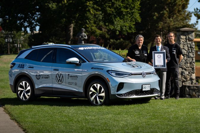 A VW ID.4 Just Set a New EV Record on a 4,432-Mile Journey