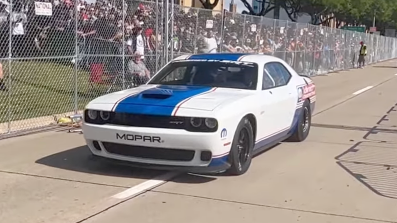 Dodge Challenger Drag Pak With a Twin-Turbo I6 Just Feels Wrong