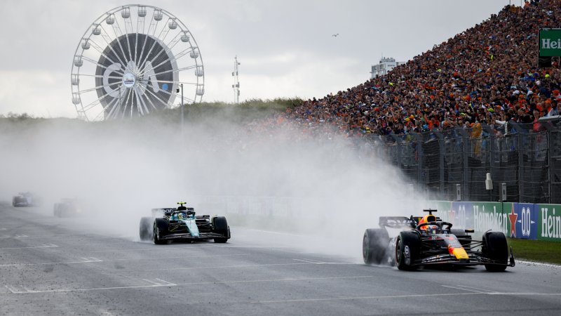 Verstappen Ties Sebastian Vettel’s Record With Rain-Soaked 2023 F1 Dutch GP Win