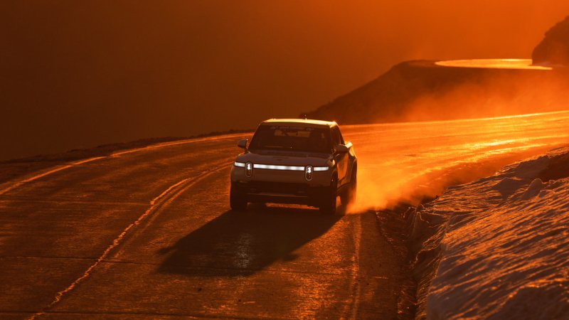 How One Man Set a Pikes Peak Record in a Stock Rivian R1T