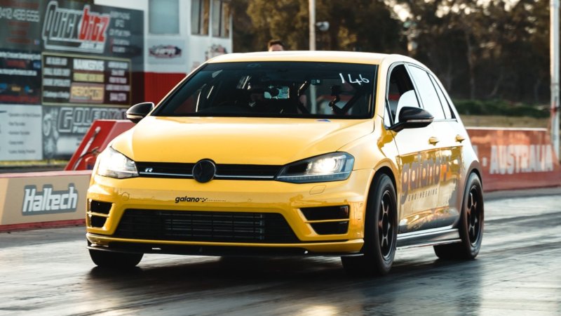 Mk7 Golf R Runs World Record Sub 10-Second Quarter Mile on Stock Block