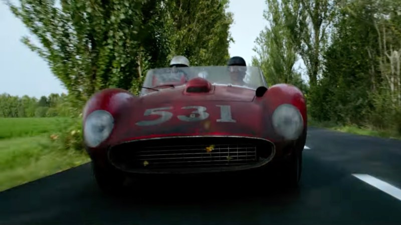 Ferrari race car in the Michael Mann film, Ferrari