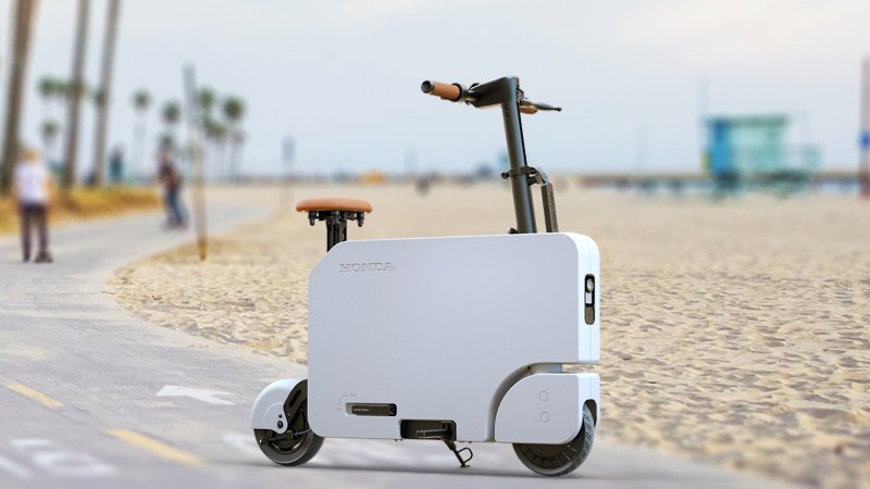 Honda Resurrects Motocompo as Foldable Electric Scooter With 12-Mile Range