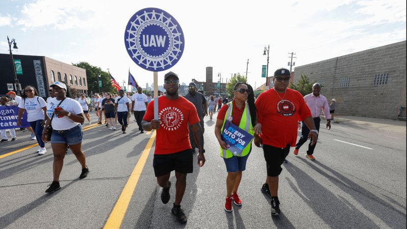 UAW Begins Historic Strike as 13,000 Ford, GM, Stellantis Workers Walk Out