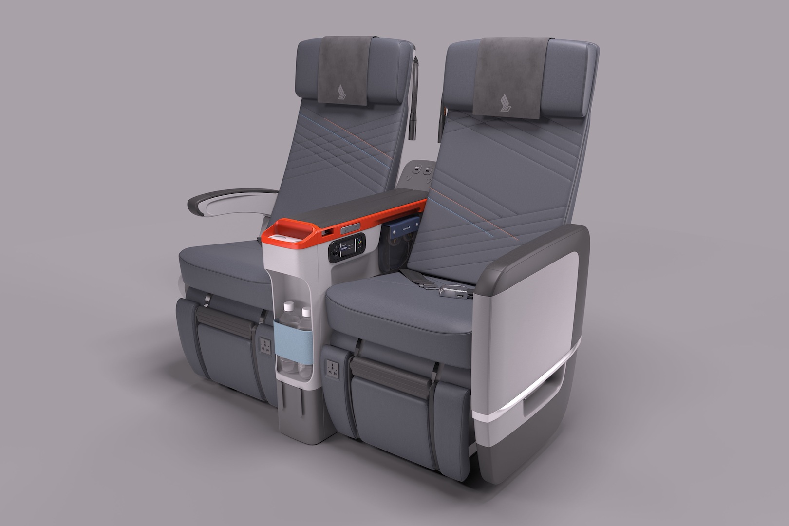 Singapore Airlines premium economy seating arrangement