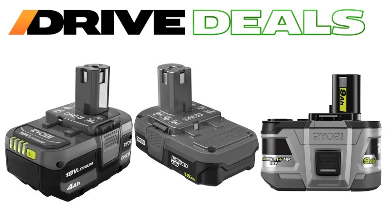 The latest deals on Ryobi batteries