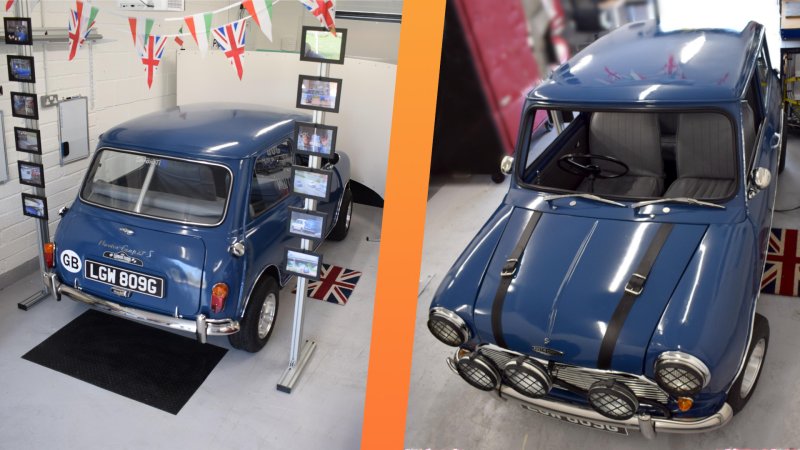 This Vintage Mini Cooper Is Actually a Top-Notch Racing Simulator