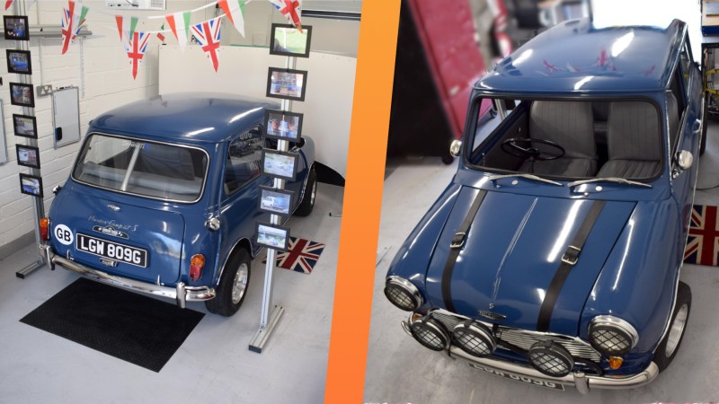 This Vintage Mini Cooper Is Actually a Top-Notch Racing Simulator