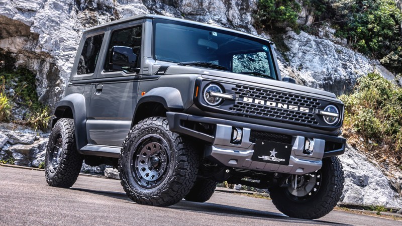 Suzuki Jimny Transforms Into Tiny Ford Bronco With Help of a Body Kit