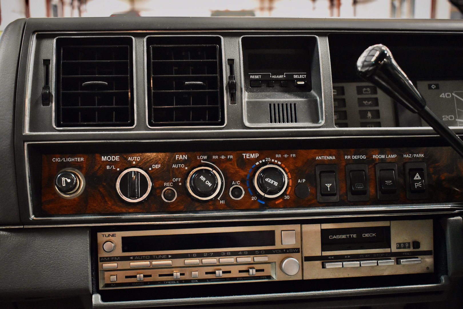 1989 Nissan President climate controls