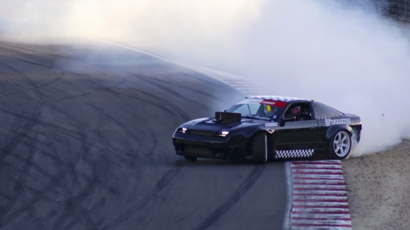 Watch a Nissan S13 Nail a 138-MPH Drift Entry Into Laguna Seca’s Hairpin