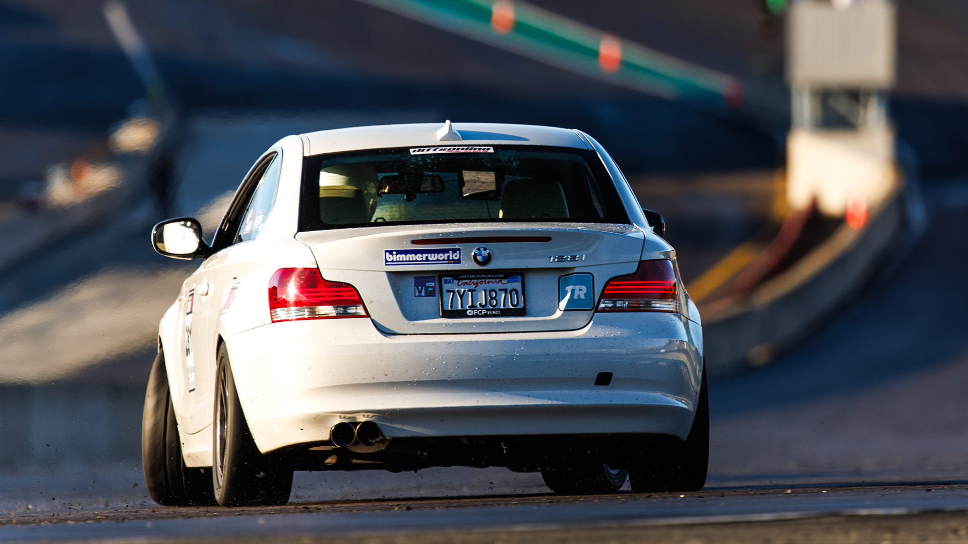 E82 BMW 128i on Laguna Seca