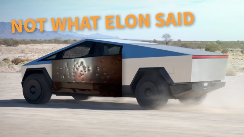 Tesla Cybertruck Isn’t Nearly as Bulletproof as Elon Musk Wants You to Think