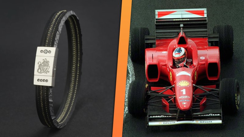 Michael Schumacher’s Race-Winning F1 Tire Was Turned Into a Bracelet You Can Buy