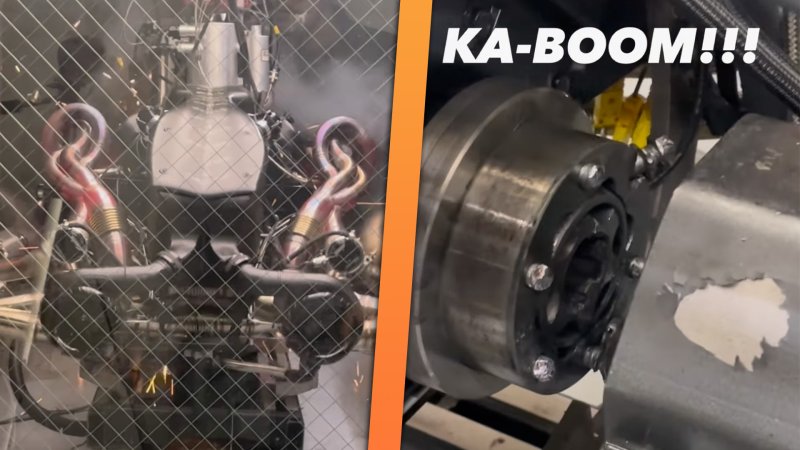 Watch a 2,000-HP Twin-Turbo V8 Break the Dyno at 8,000 RPM