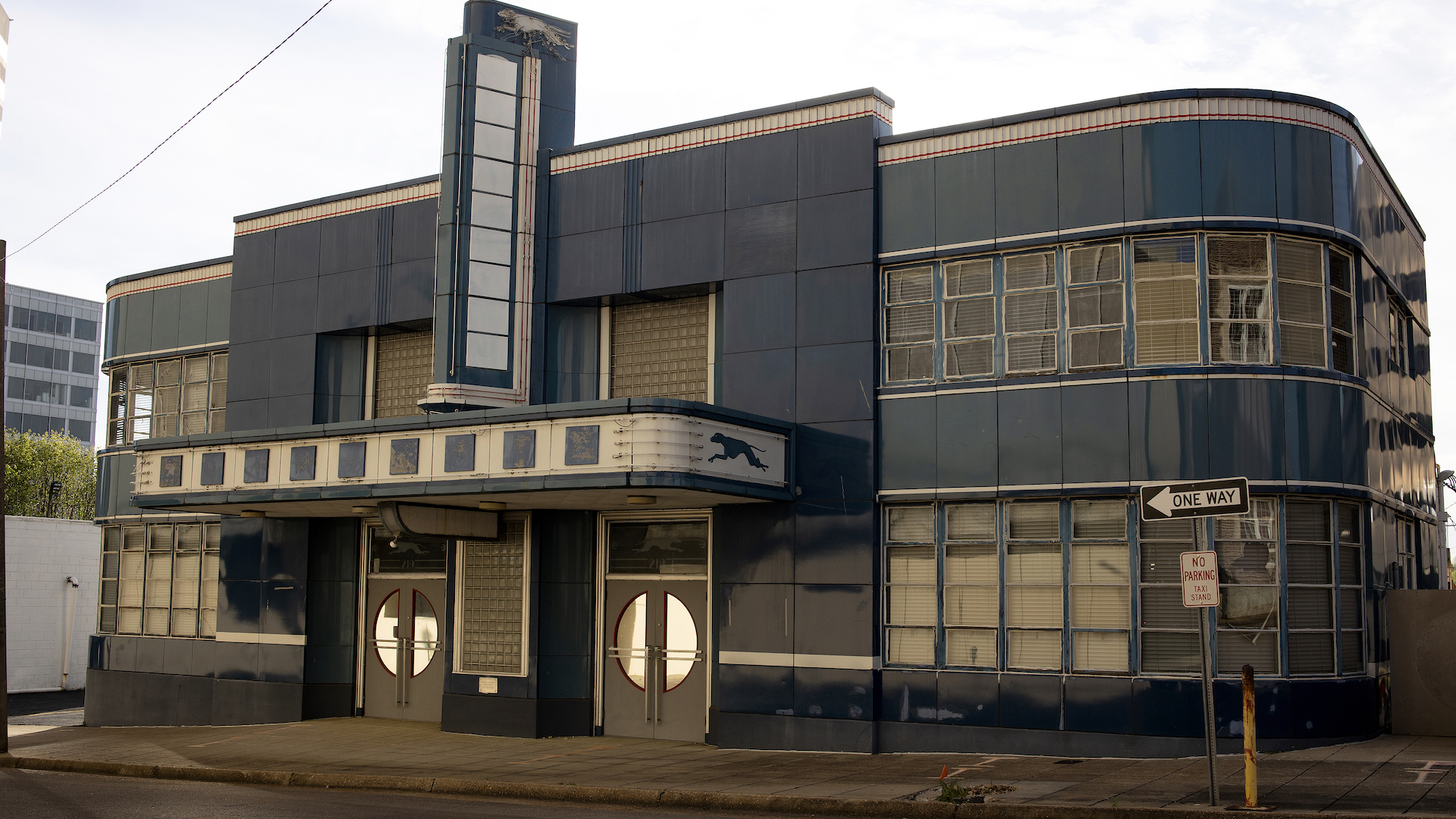 The old, and now closed Jackson Greyhound bus station is now an historical site because Freedom Riders trying to integrate interstate commerce during the Civil Rights movement were arrested here, seen on March 15, 2023, in Jackson, Mississippi.