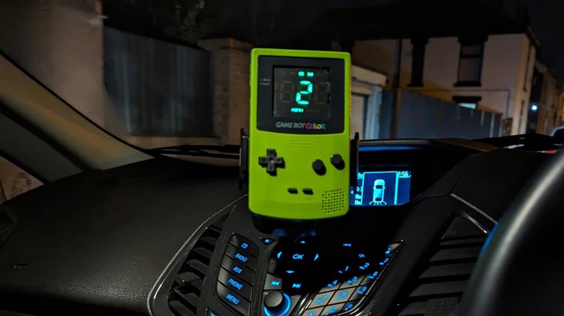 Tech Modder Turns Throwback Game Boy Color Into a Speedometer