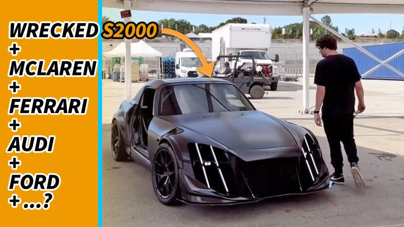 This Wild Custom-Body Honda S2000 Has a McLaren Exhaust and Ferrari Diffuser