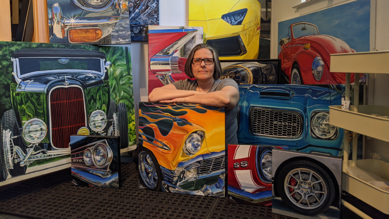 This Texas Woman Is Painting Some of the Coolest Car Art Around