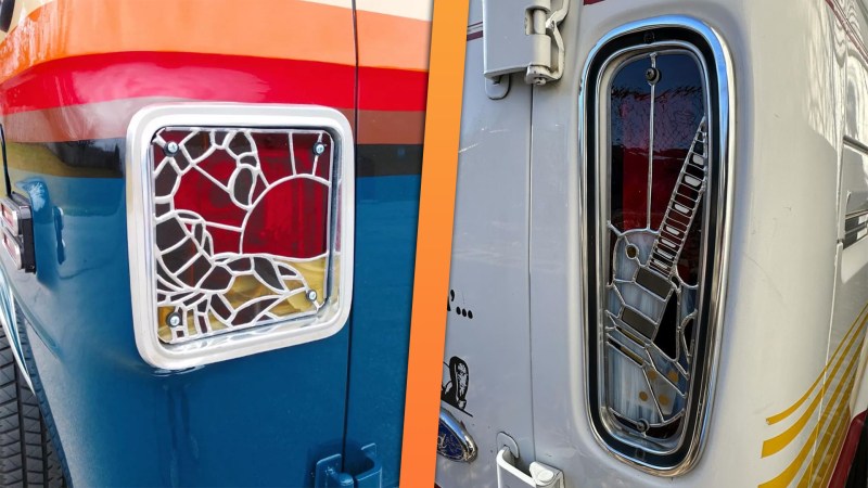 Stained Glass Taillights on Old Vans and Trucks Are Real Automotive Art