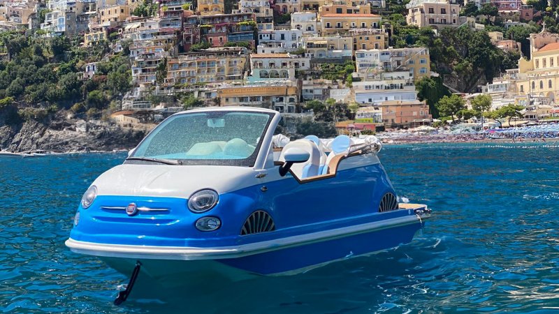 A Fiat 500 Boat Is the Most Stylish Way to Sail the Amalfi Coast