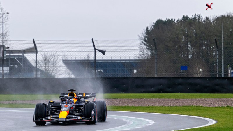 Watch the World’s Fastest Camera Drone Chase an F1 Car at 200 MPH