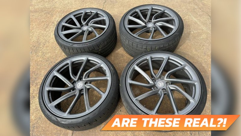 Are These Really Unreleased Tesla Model 3 Plaid Wheels on Craigslist?