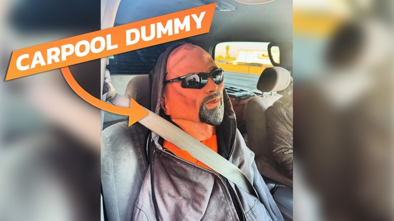 This Carpool Passenger Dummy Was Good Enough to Fool the Cops Until it Wasn’t