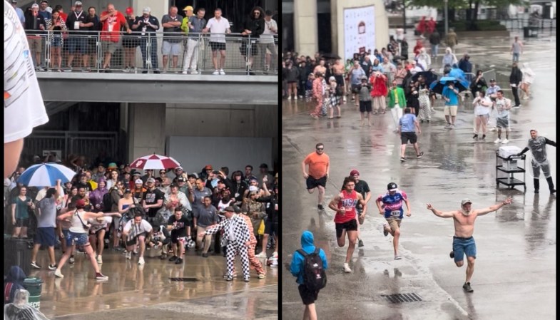 Drunk People Sprint Racing Is the Only Action Happening at Indy 500