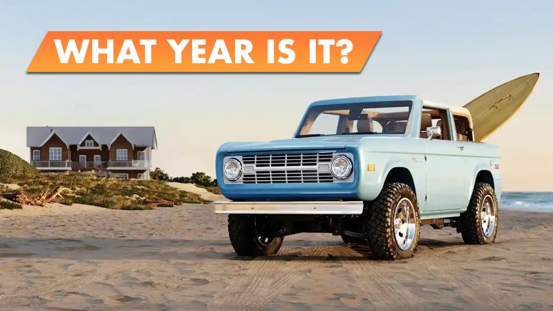 Vintage Ford Bronco Body on a 2024 Bronco Chassis Looks Pretty Weird