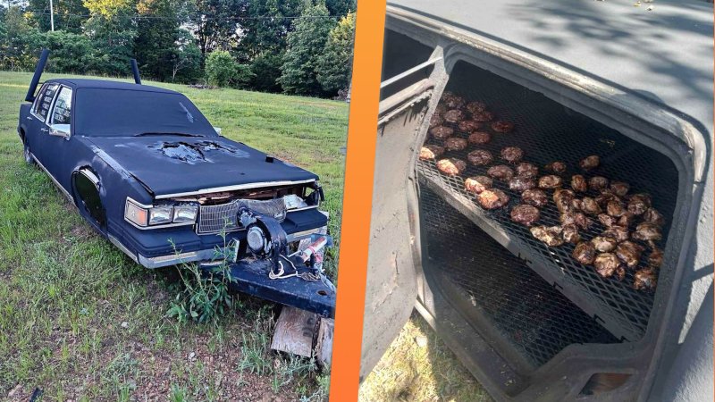 1985-1988 Cadillac Sedan de Ville turned into a grill