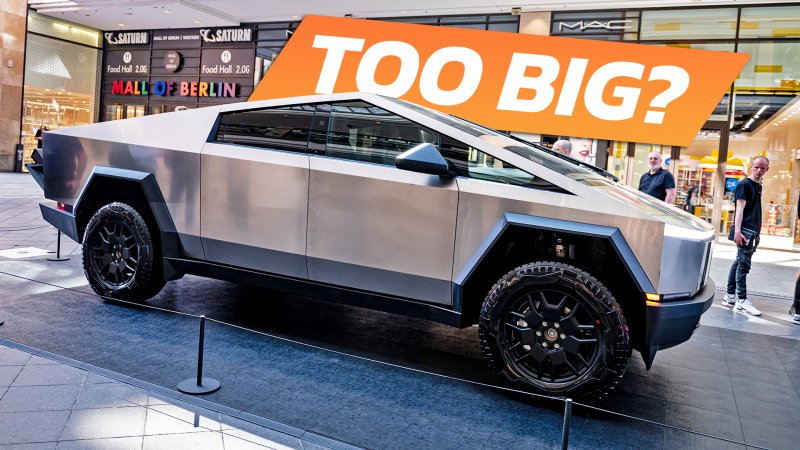 Tesla Cybertruck Owner Discovers It Doesn’t Fit in His Parking Spot, Can’t Resell It