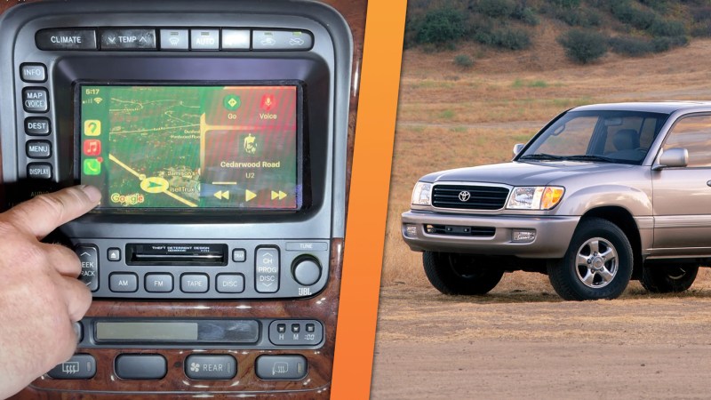Here’s How a 2002 Toyota Land Cruiser Can Run Apple CarPlay on Its Factory Touchscreen