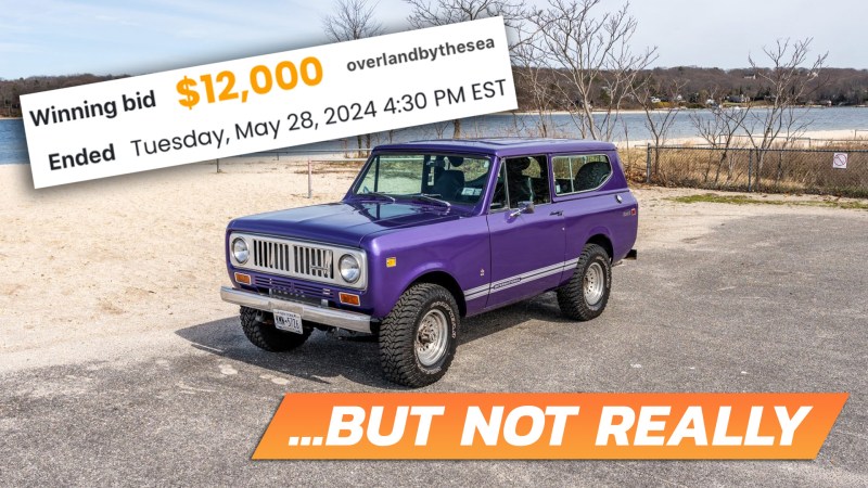 This 1974 IH Scout Was Pulled From ‘No-Reserve’ Auction Over Low Winning Bid