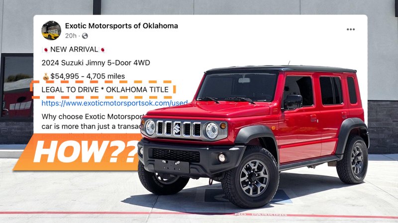 Another Dealer Is Selling a Suzuki Jimny With a ‘Legal’ Oklahoma Title