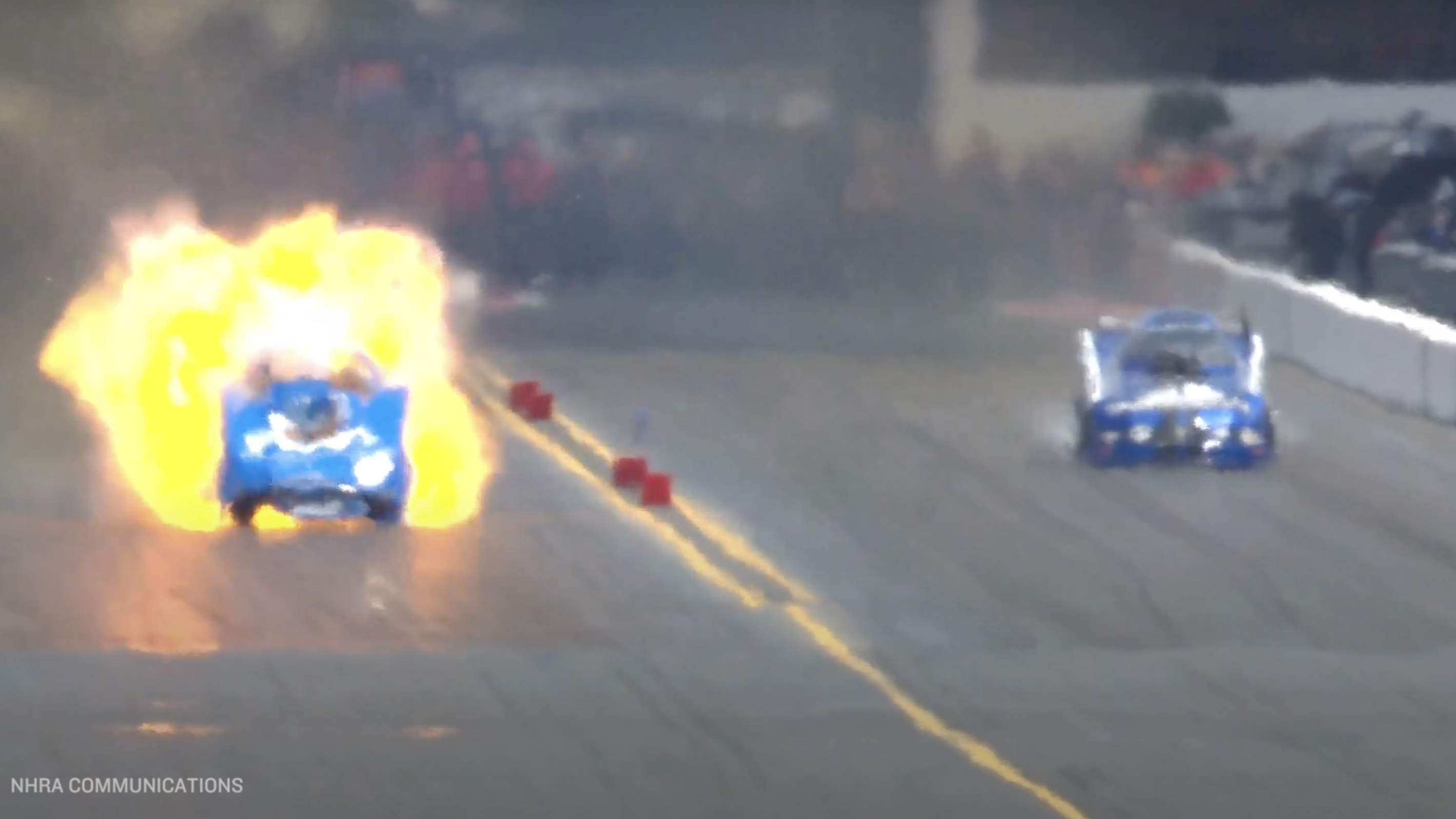 Funny Car Explosion at 300 MPH Has Drag Racing Legend John Force